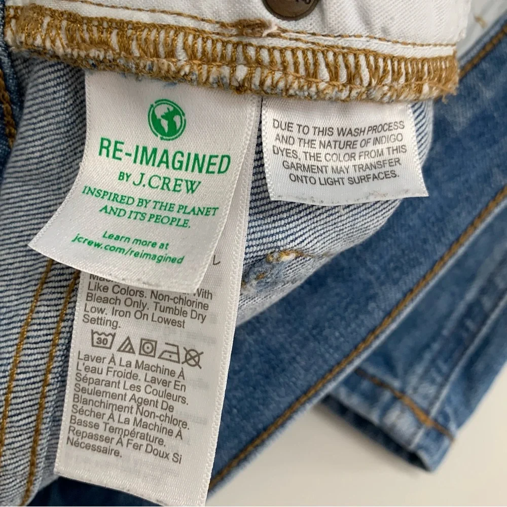 J Crew Mid-rise Flare Crop Jean In All-Day Stretch Size 27